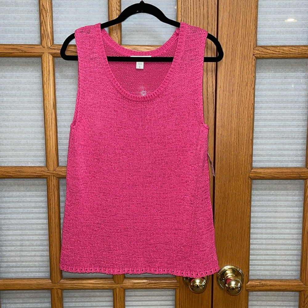 Coldwater Creek NWT Pink or EUC Black Knitted Shells